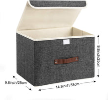 Faltbare Aufbewahrungsbox mit Deckel 38x25x25 cm 5-Stück
