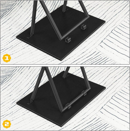 Beistelltisch Klappbar Tablett Tisch TV Tray Industrie Schwarz
