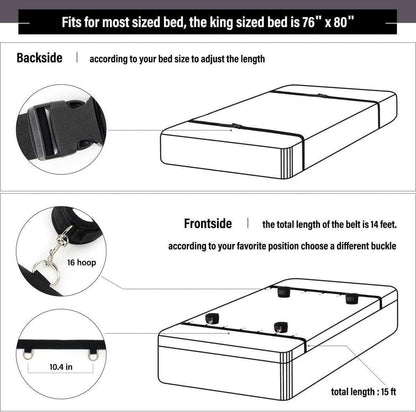 BDSM Bondage-Sets Bett Fessel Handschellen Augenbinde Set Paare Frauen BDSMspielzeug