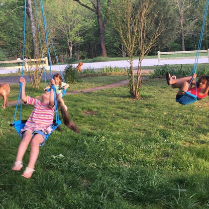 Kinderschaukel Outdoor Handgestrickt Bequem Atmungsaktiv Schaukelsitz