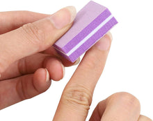 Mini Nagelpufferblöcke 180/100 lila Nagelfeile 50 Stück