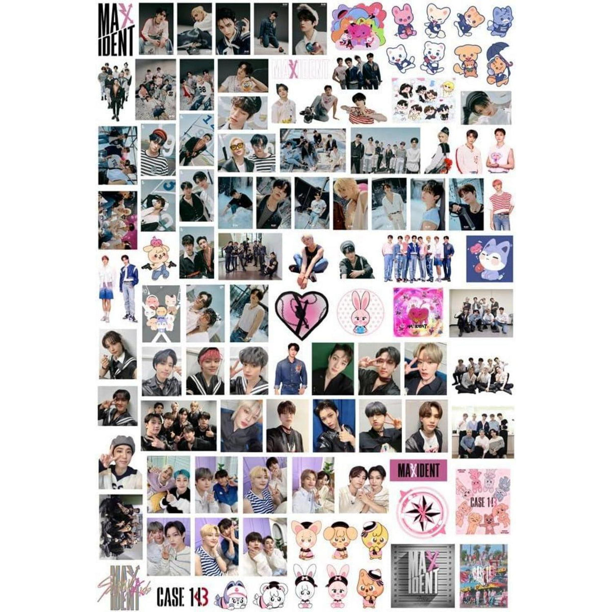 Stray Kids Fanartikel Set: Rucksack, Aufkleber, Lanyard & Tasche