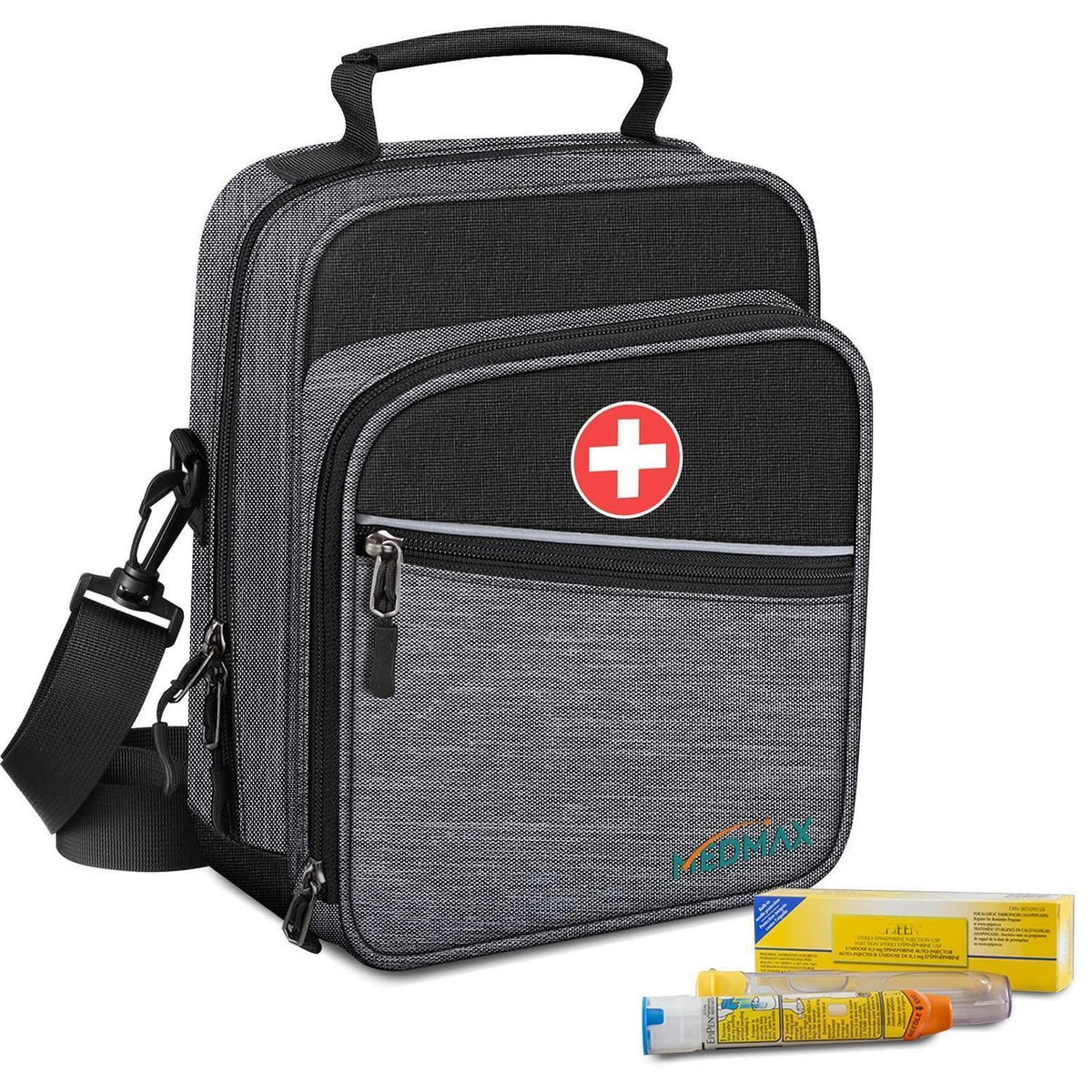 Medikamenten Tasche mit Insulin Kühltasche & Notfallkarte