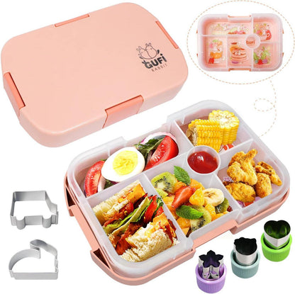 Kinder-Lunchbox auslaufsicher mit 6 Fächern und Formen