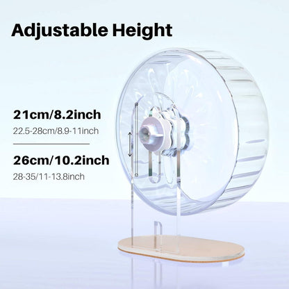 Transparentes Hamsterrad 26cm für Hamster Leise Laufrad