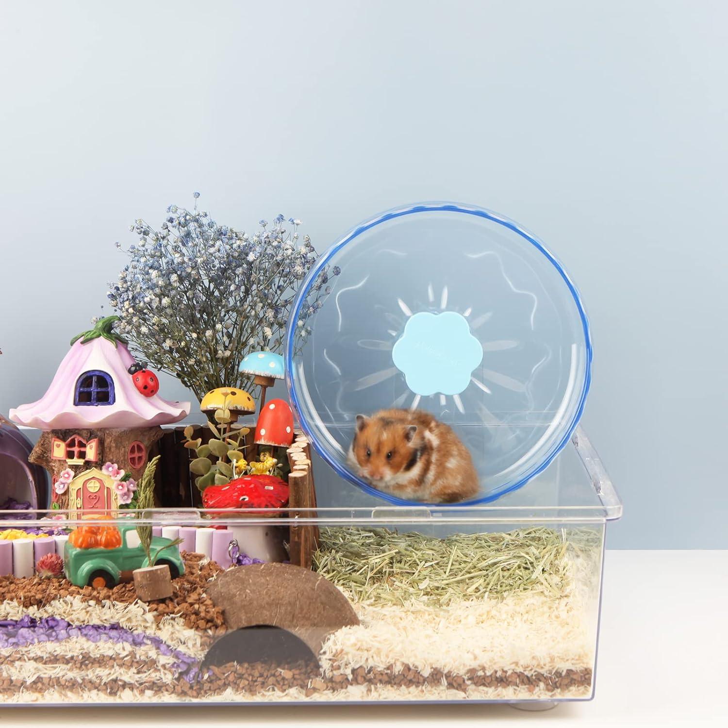 Hamsterrad 26cm Laufrad Hamster Leise Spielzeug Transparent