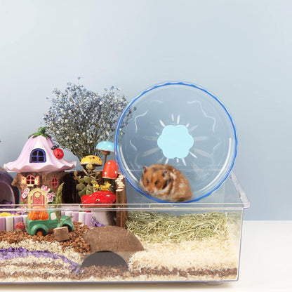 Hamsterrad 26cm Laufrad Hamster Leise Spielzeug Transparent