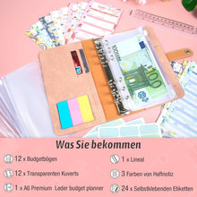 Budget Planner Binder Set A6 Geldumschlag Finanzplaner