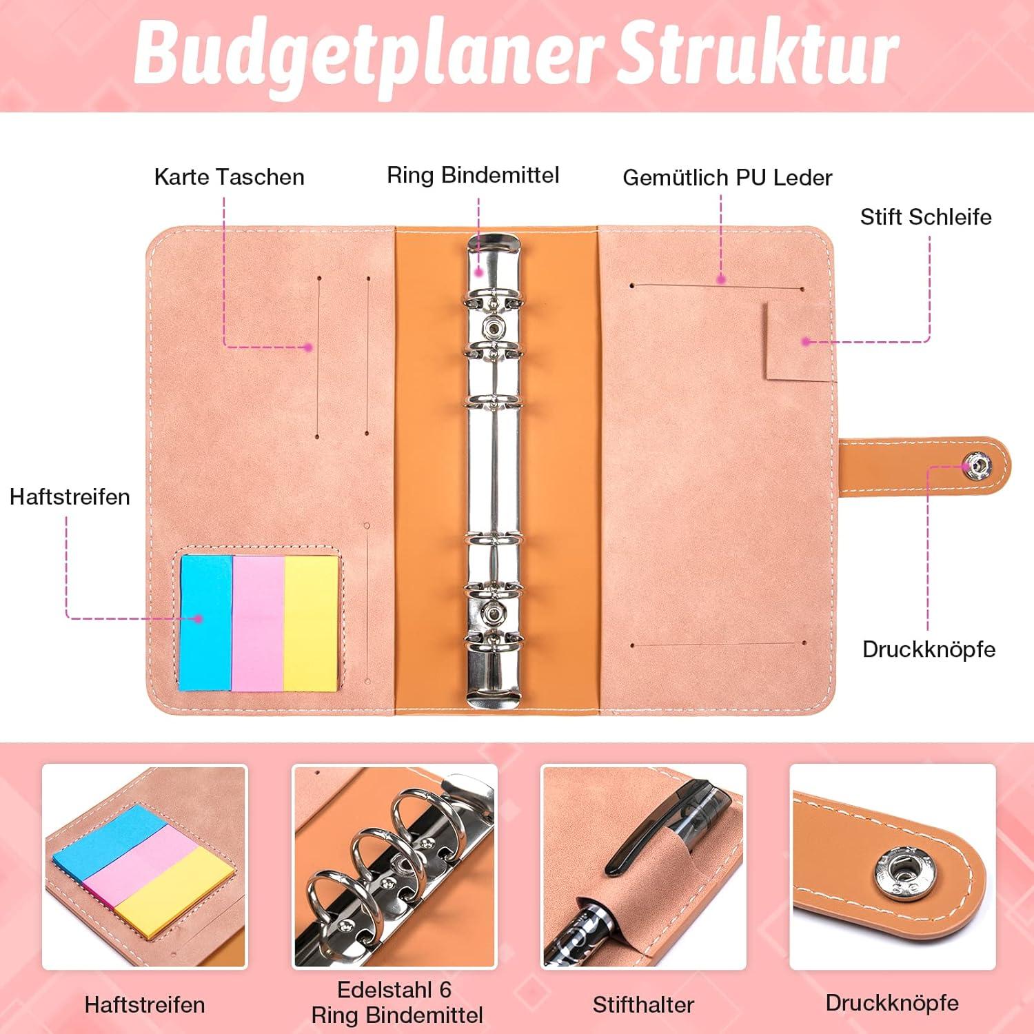 Budget Planner A6 Geldumschläge Startset Organizer Finanzplaner