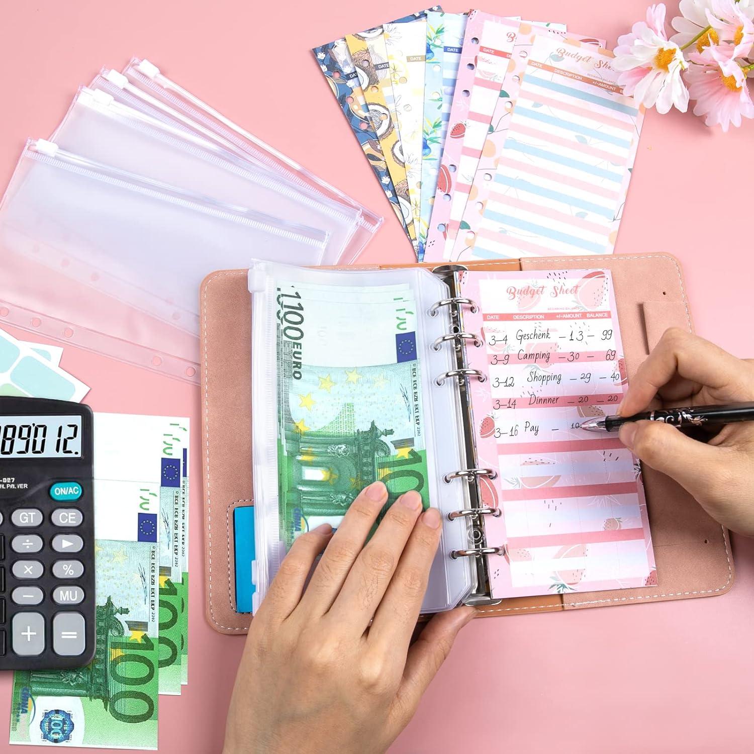Budget Binder A6 Geldumschlagmethode Spar Challenge Buch