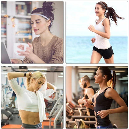 Sport Stirnbänder Unisex, Elastische Anti-Rutsch