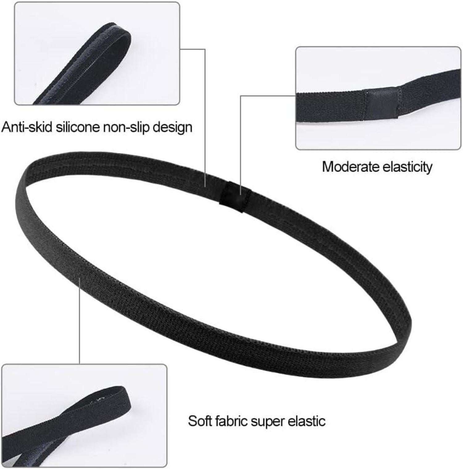 Sport Stirnbänder Unisex Elastisch Haarband Set 9 Stück