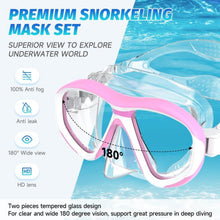 Findway Schnorchelset Erwachsene mit Taucherbrille Anti-Leck