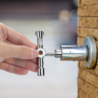 4 Wege Utilities Schlüssel Universal Kreuz Schaltschrank Zinklegierung