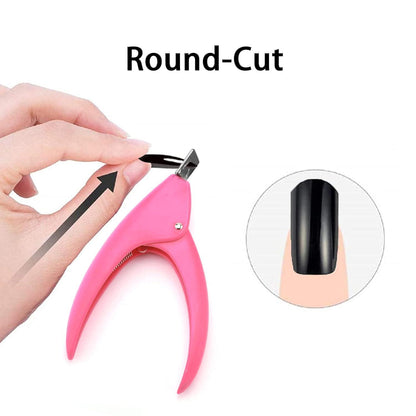 Nagelknipser für Natur und Kunstnägel, rostfreier Edelstahl, ergonomischer Griff, 3 Wege schneiden