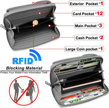 RFID Handytasche Damen Leder Umhängetasche Crossbody