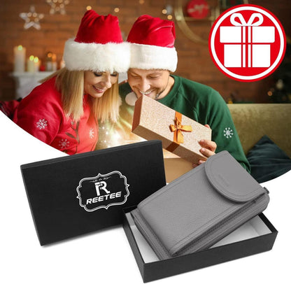 Handytasche Umhängetasche RFID Schutz Leder Crossbody Geldbörse Frauen