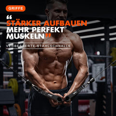 Griffe Widerstandsbänder grau/rot Fitness Zubehör 2 Stück