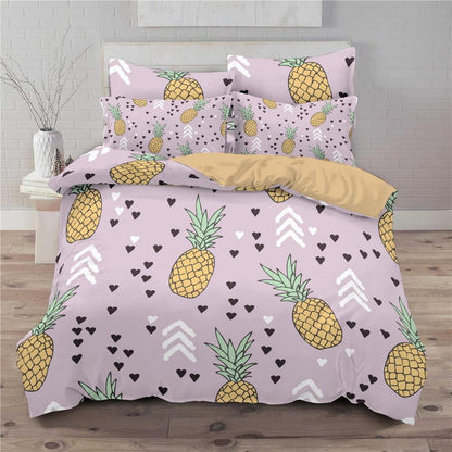 Ananas Bettwäsche Set 200x200cm - Tropisch & Ultraweich
