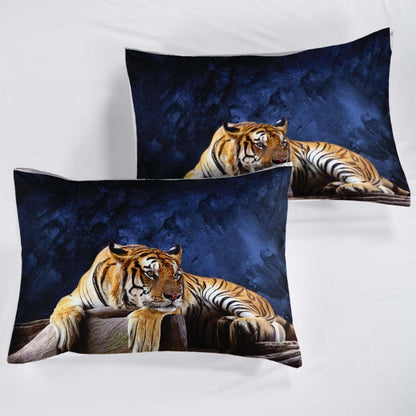 Tiger Druck Bettwäsche Set 200x220cm + 2 Kissenbezüge