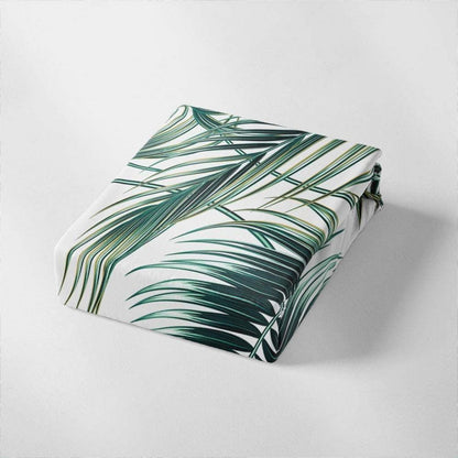 Grüne Bettwäsche Set 200x200cm – Tropische Blätter & Mikrofaser