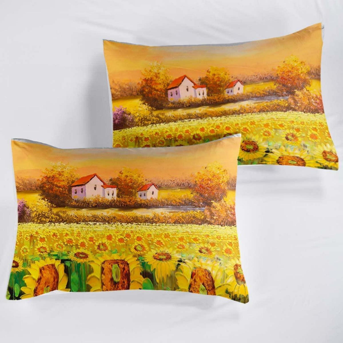 Sonnenblumen Bettwäsche Set 220x240cm für Kinderzimmer