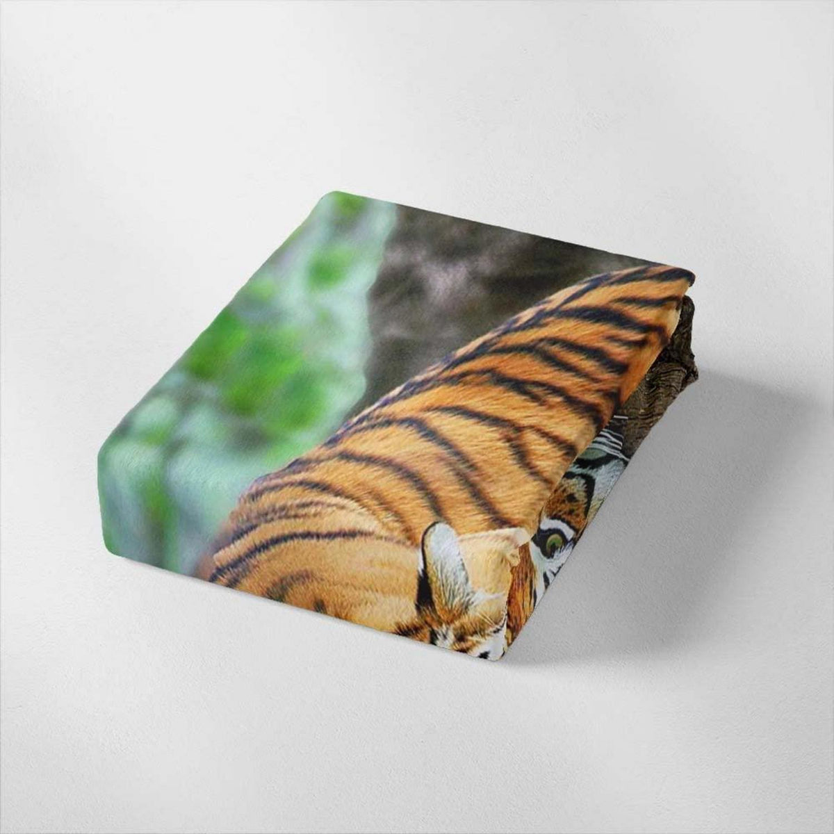 Tiger Druck Bettwäsche Set 200x200cm mit 2 Kissenbezügen