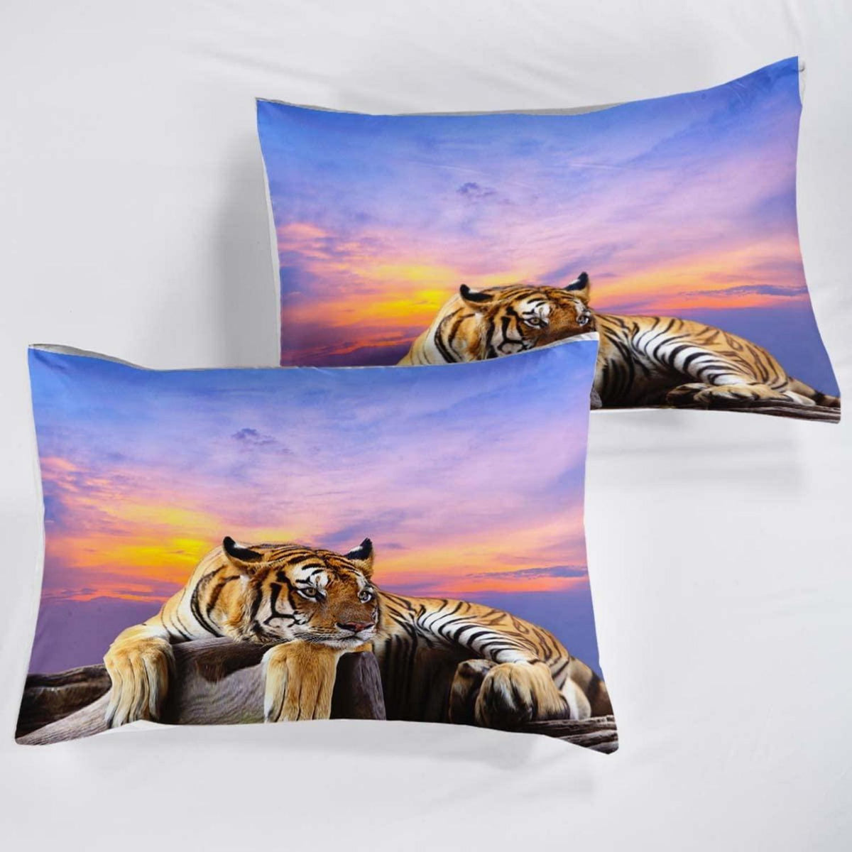Tiger Druck Bettwäsche Set 200x220cm + 2 Kissenbezüge