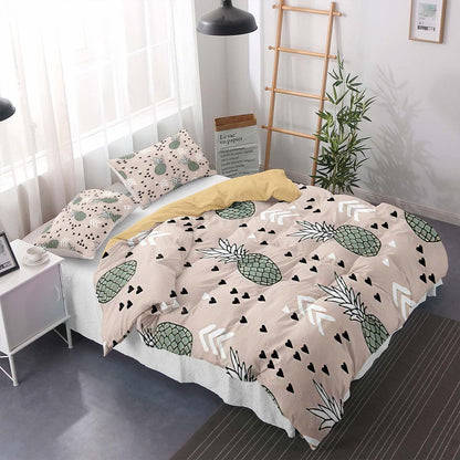 Ananas Bettwäsche Set 200x200cm – Tropical Bettwäsche für Kinder