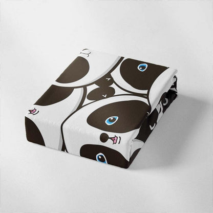 Panda Bettwäsche Set 220x240cm - Niedliches Tier Motiv für Kinder
