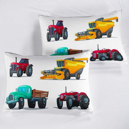 Grünes Bettwäsche-Set 220x240cm mit 2 Kissenbezügen 80x80cm