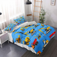 Blaues Bettwäsche-Set 155x220cm mit Kissenbezug – Superweiche Mikrofaser
