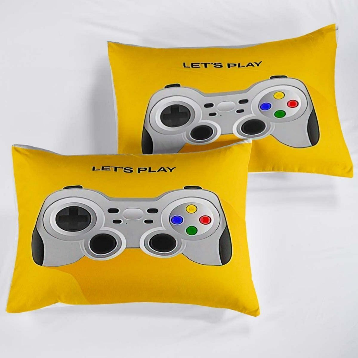 Gamer Bettwäsche Set 220x240cm – Gamepad Bettbezug für Kinder & Teenager