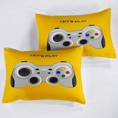 Gamer Bettwäsche Set 220x240cm – Gamepad Bettbezug für Kinder & Teenager