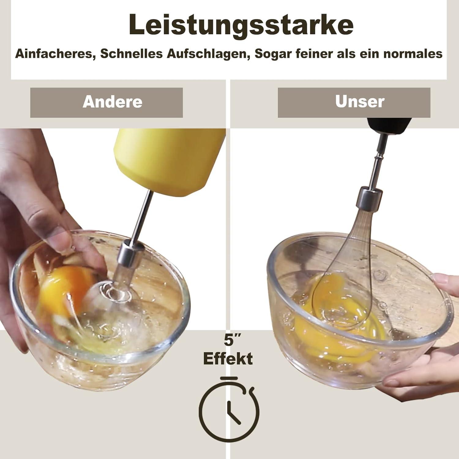 3-teiliges Handmixer Zubehörset Edelstahl für Bohrmaschine