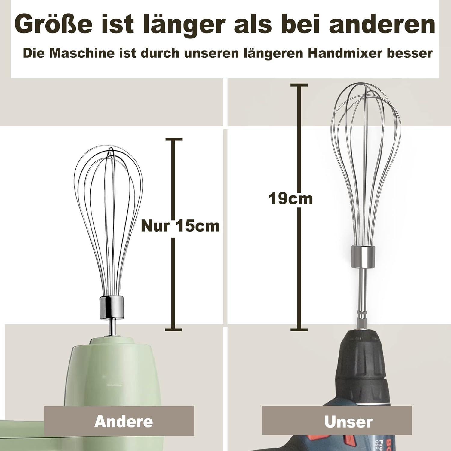 Handmixer Aufsatz Set Rührbesen Knethaken Schneebesen