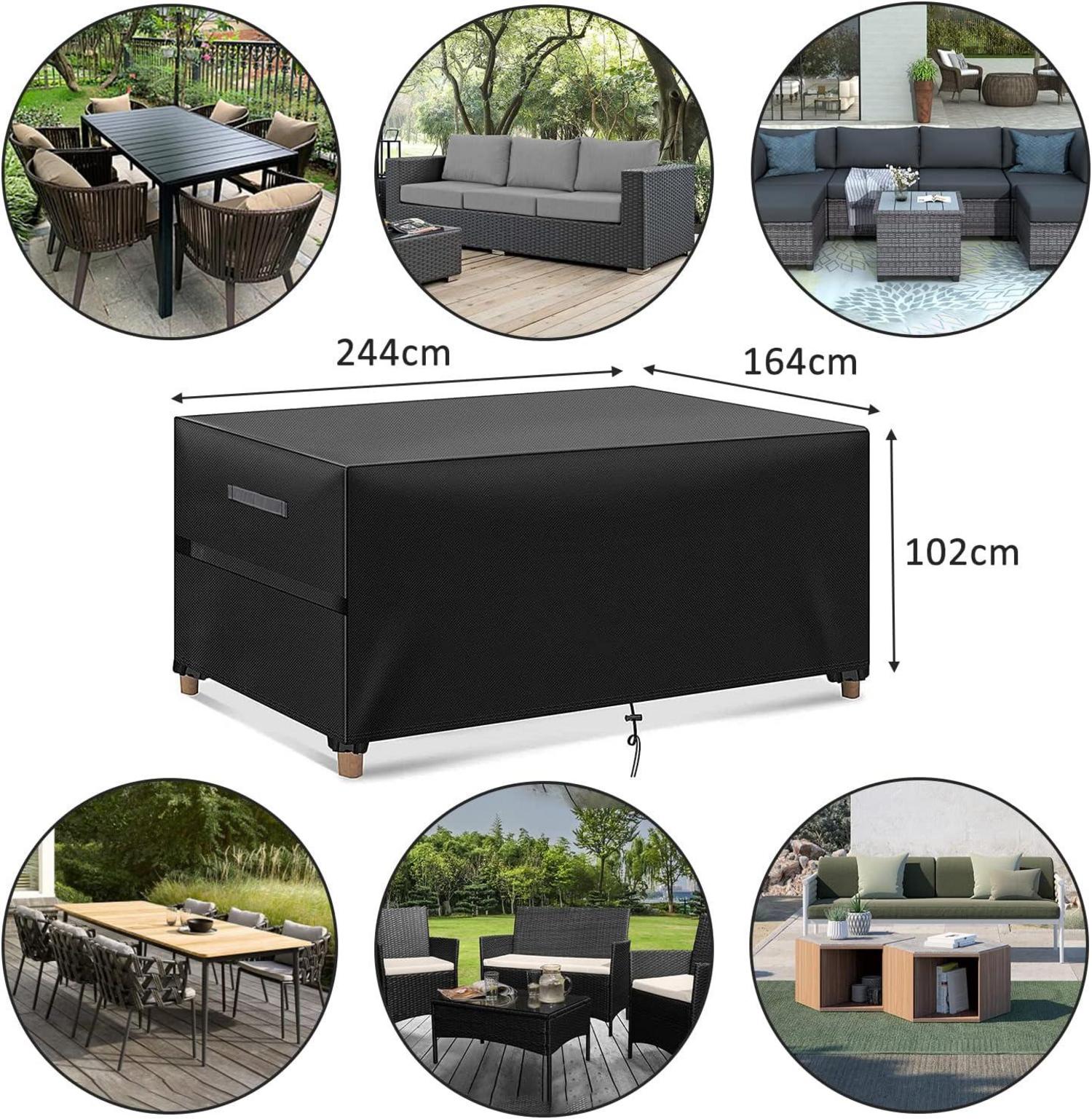 MEELOTOP Abdeckplane Gartenmöbel 420D Oxford Wasserdicht