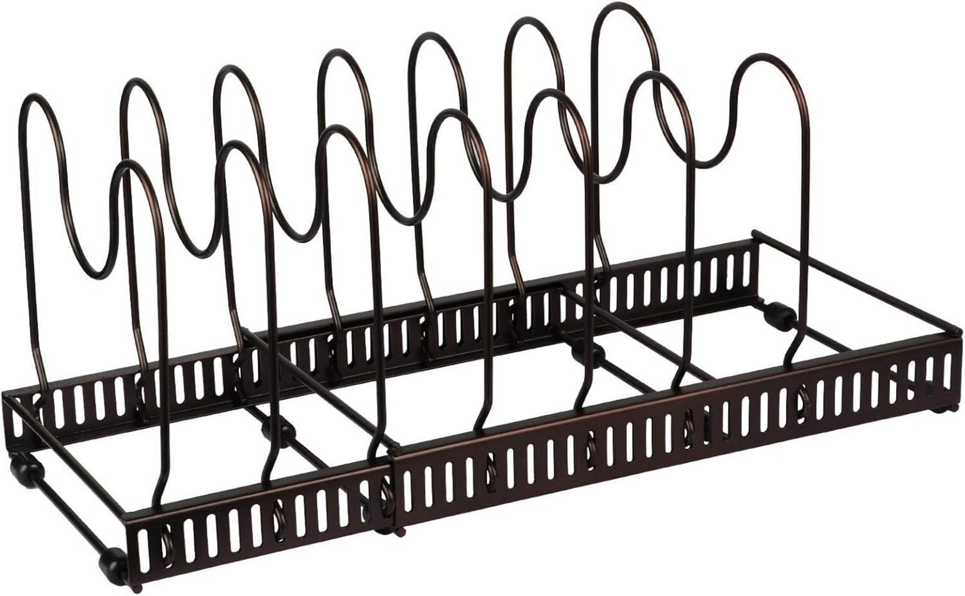 Pfannen- und Deckel-Organizer für die Küche 7-Teiler Rot Bronze