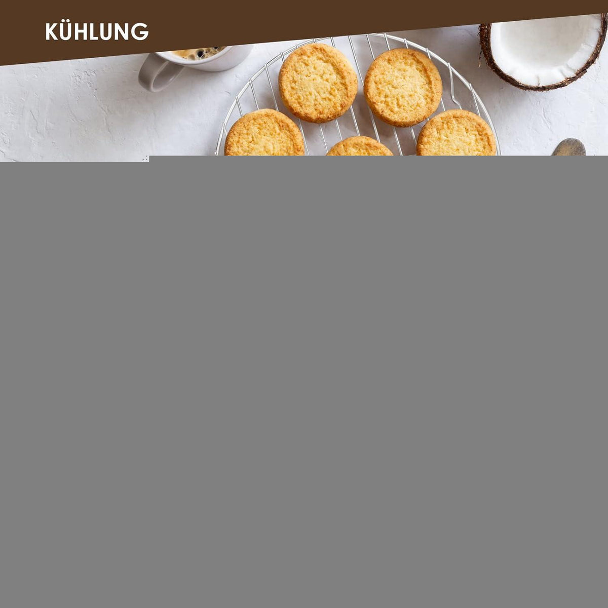 Edelstahl Kuchengitter 2er Set – Ø 19cm, Ofenfest & Spülmaschinenfest