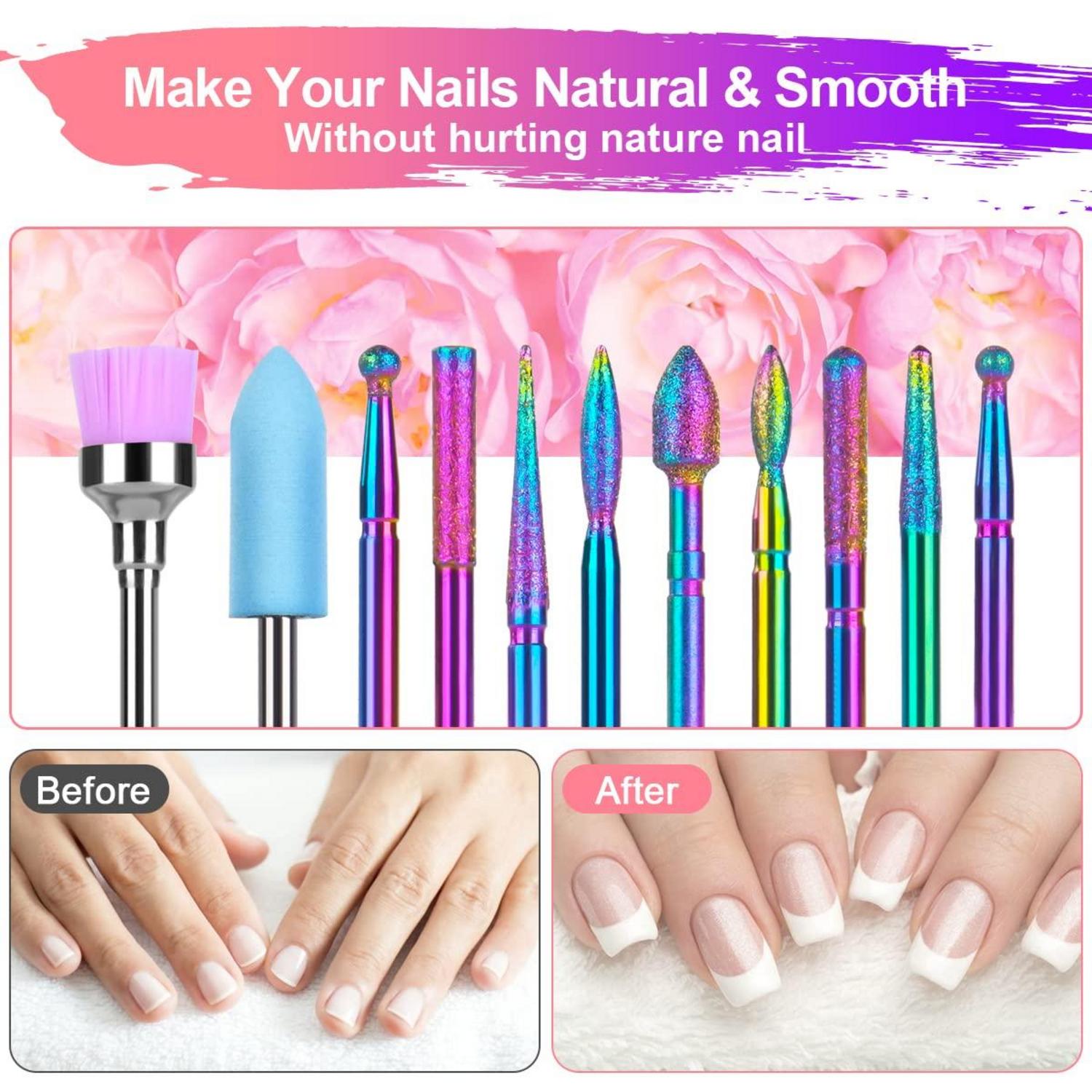 Elektrische Nagelfräser Bit Set 11 Stück Maniküre Pediküre Set