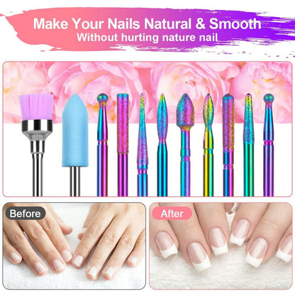Elektrische Nagelfräser Bit Set 11 Stück Maniküre Pediküre Set
