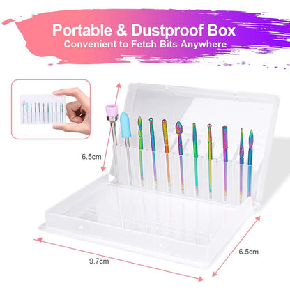 Elektrische Nagelfräser Bits Set 11-teilig Profi Nail Art Maniküre Pediküre