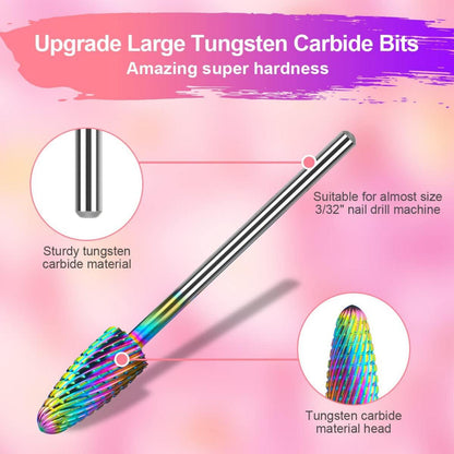 Nagelfräser Bits Set 11-teilig Wolframcarbid Nagelfeile Pediküre