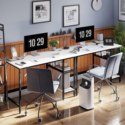 Schreibtisch 120x60 cm, Computertisch mit 2