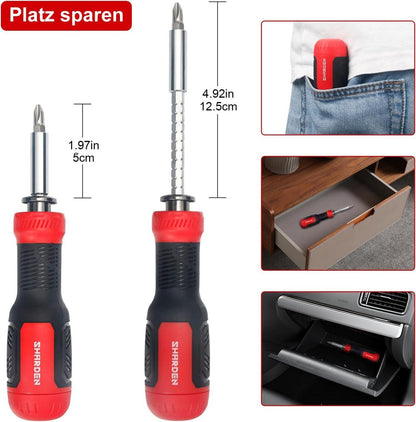Multibit Schraubendreher 13-in-1 Magnetisch Bohrer Verlängerung Set Torx PH