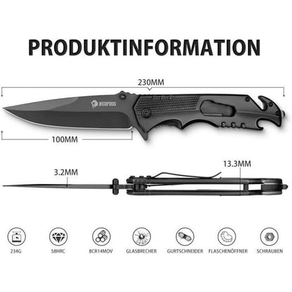 Taschenmesser Einhandmesser Rettungsmesser mit Glasbrecher