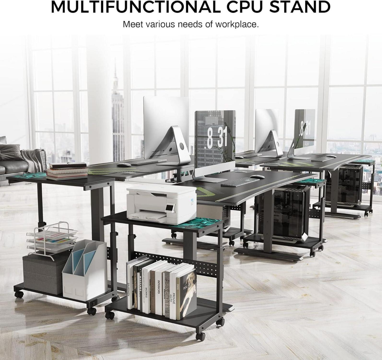 Höhenverstellbarer Computer Tower Ständer ATX-Gehäuse CPU Halter