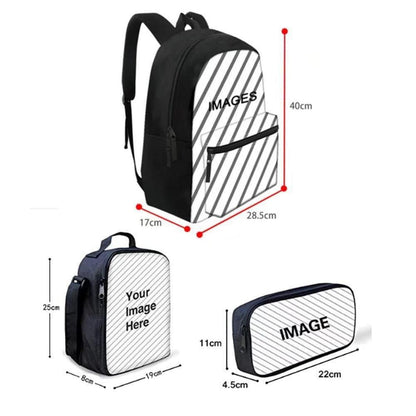 Schultaschen-Set Pferd: Rucksack, Federmäppchen & Lunchbox