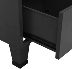 vidaXL Industrial Metallschrank Anthrazit 90x50x180cm