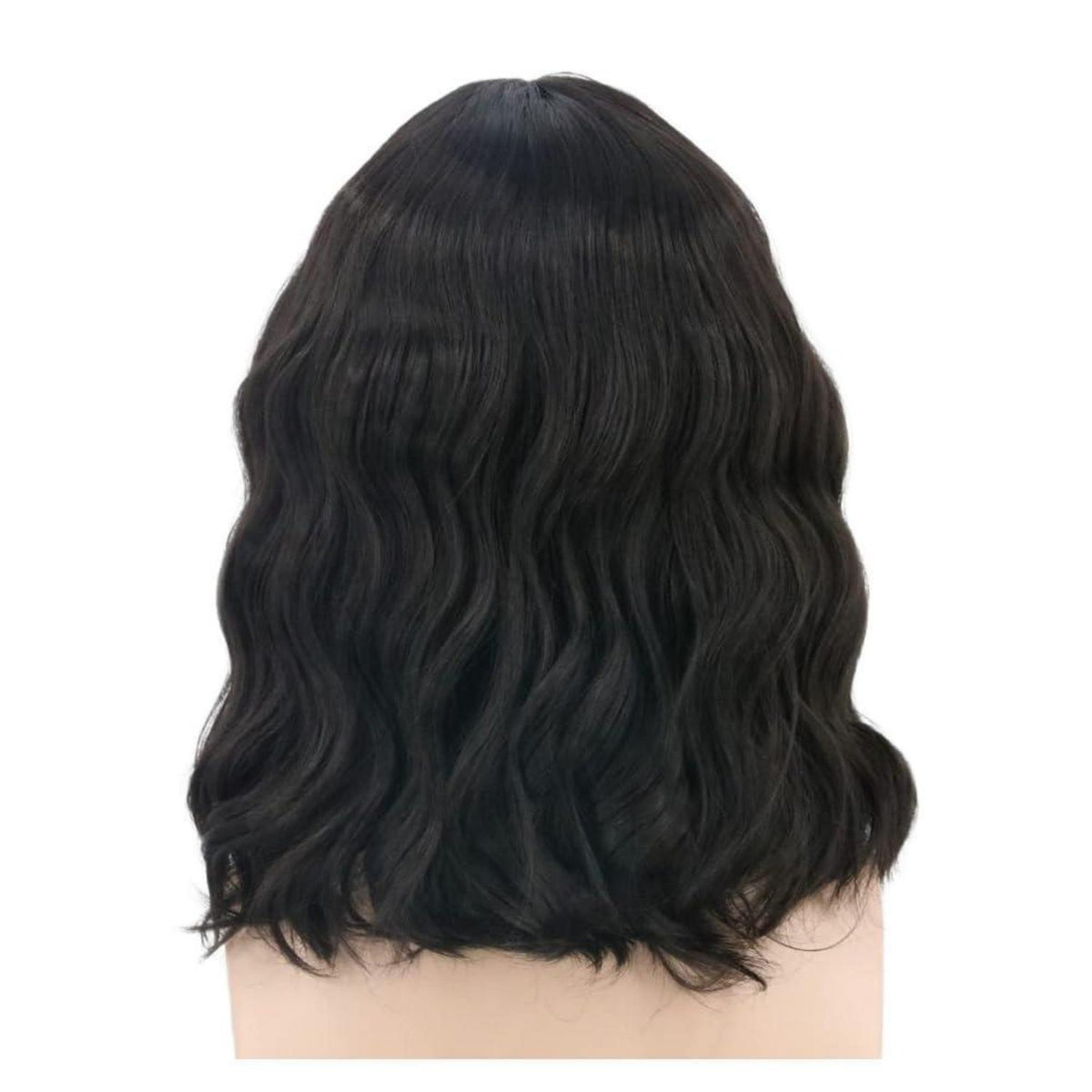 70er 80er Herren Perücke Schwarz Braun Lockig Cosplay Halloween